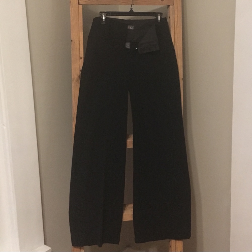 High waste wide leg dress pants
